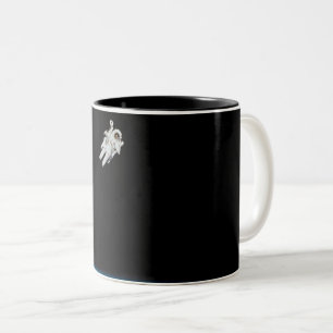 Space Travel Two-Tone Coffee Mug