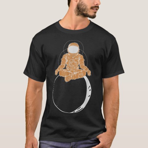 Space Travel Yoga Cosmonaut Astronomy Science Astr T_Shirt