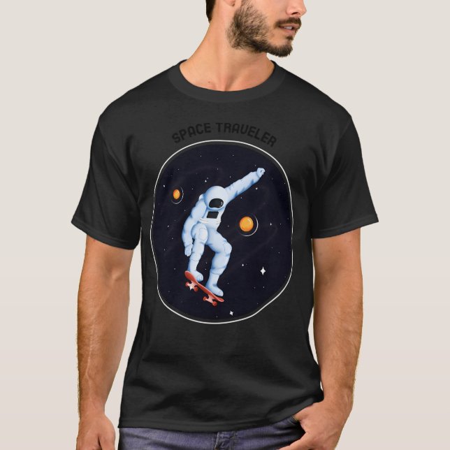 Space Traveler Astronaut T-Shirt (Front)