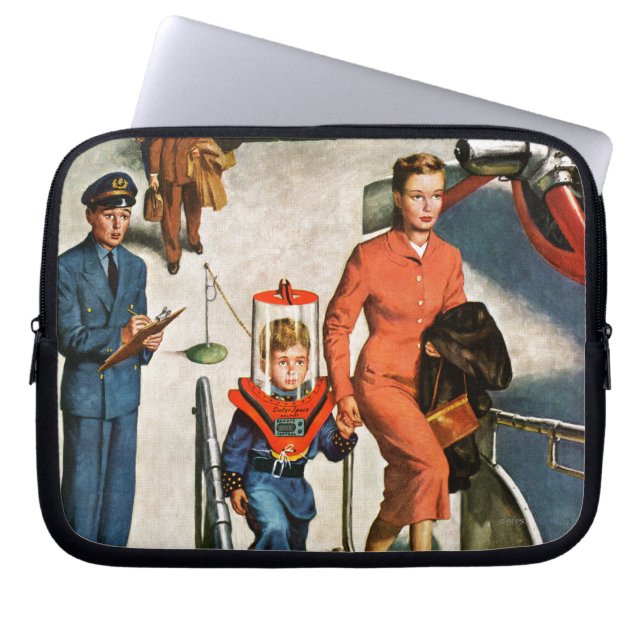 Space Traveller Laptop Sleeve (Front)