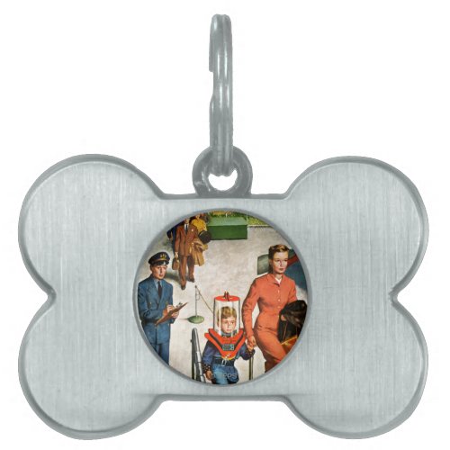 Space Traveller Pet Tag