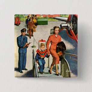 Space Traveller Pinback Button