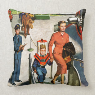 Space Traveller Throw Pillow