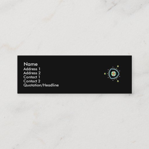 Customizable Space Triangle Profile Card Business Card Templates