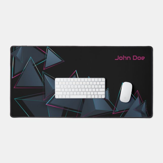 Space Triangles PC Desk Mat (Keyboard & Mouse)