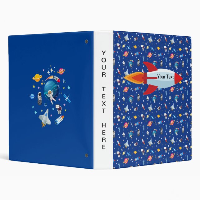 Space Trip 3 Ring Binder (Background)