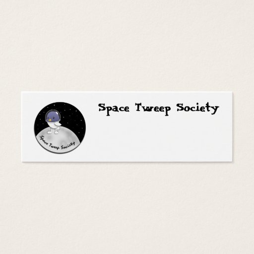 Customizable Space Tweep Logo Customizable Business Card Template