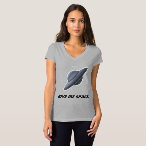 SPACE UFO FLYING SAUCER grey   T_Shirt