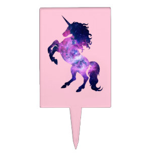 Space unicorn cake topper