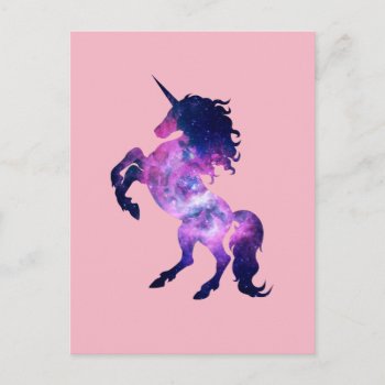 Space Unicorn Postcard by parisjetaimee at Zazzle