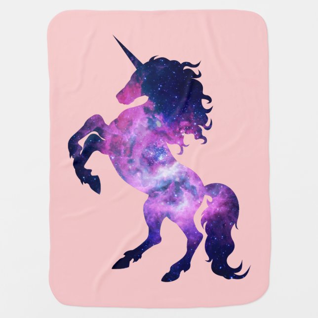 Space unicorn stroller blanket (Front)