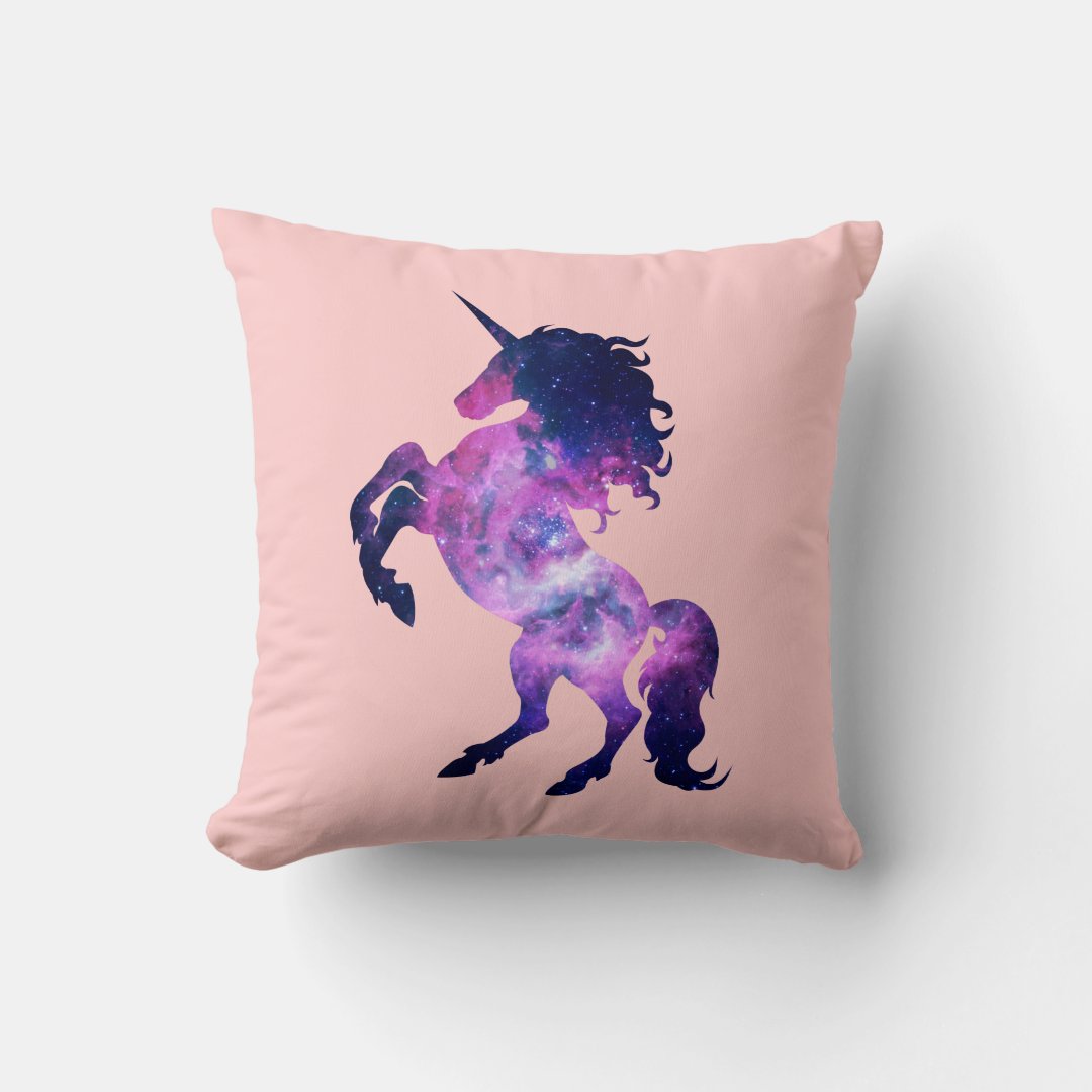 Space unicorn throw pillow | Zazzle