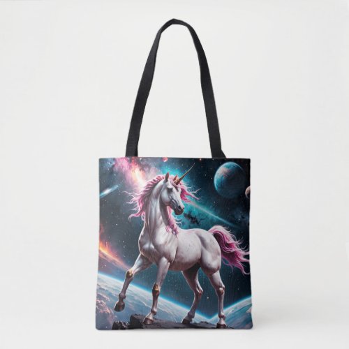 Space Unicorn Tote Bag
