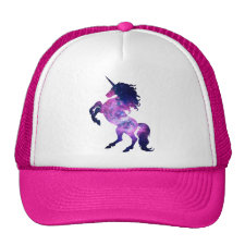 Space unicorn trucker hat