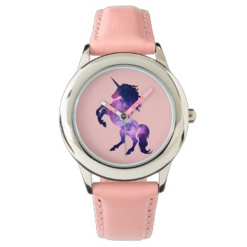 Space Unicorn Watch by parisjetaimee at Zazzle