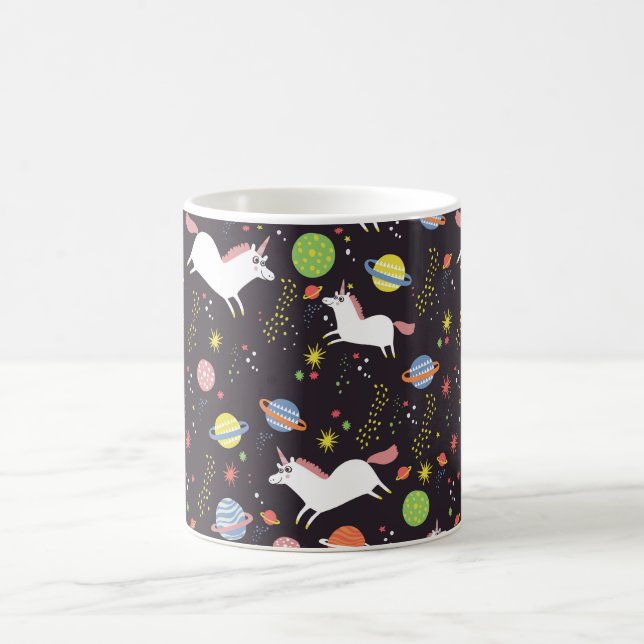 space unicorns coffee mug (Center)