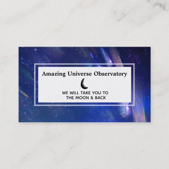 *~* Space Universe Asteroids Comets Cosmos Business Card (Front)