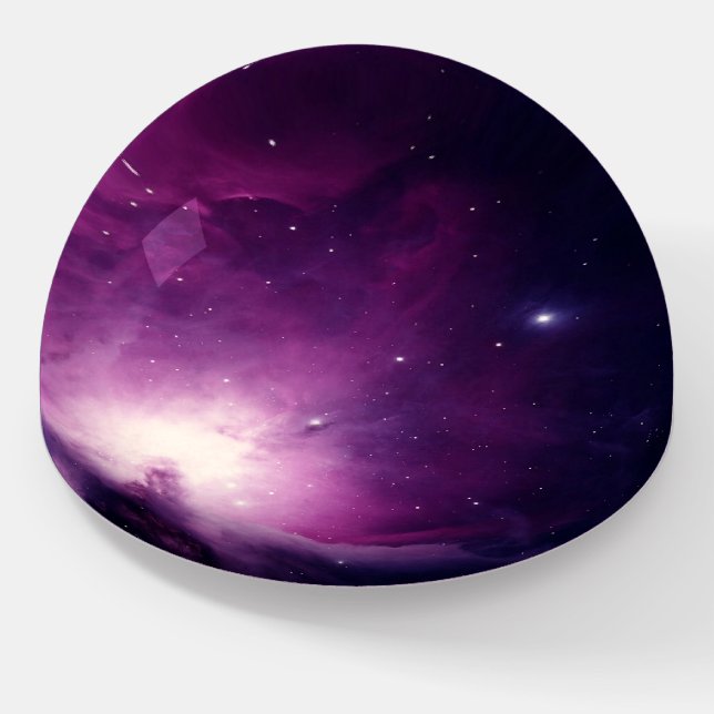 Space Universe Galaxy Bright Nebula Cosmos Paperweight (Angled)