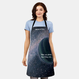 Space Universe Galaxy theme custom name Apron
