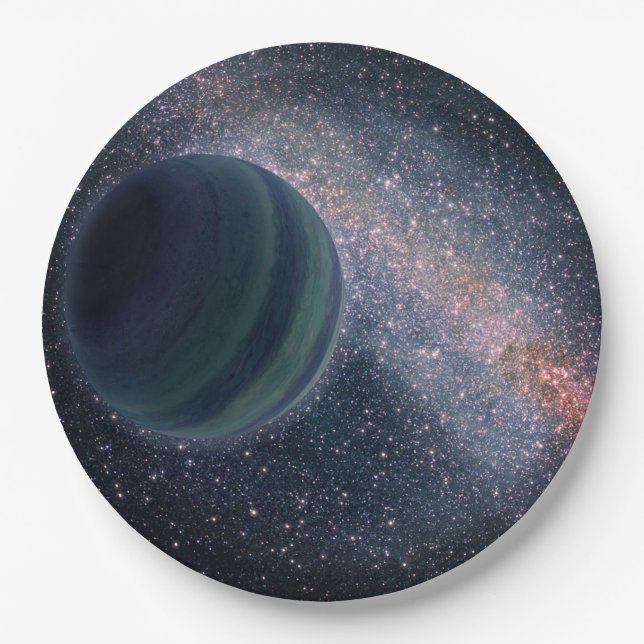 Space Universe Galaxy theme garden party essential Paper Plates (Front)