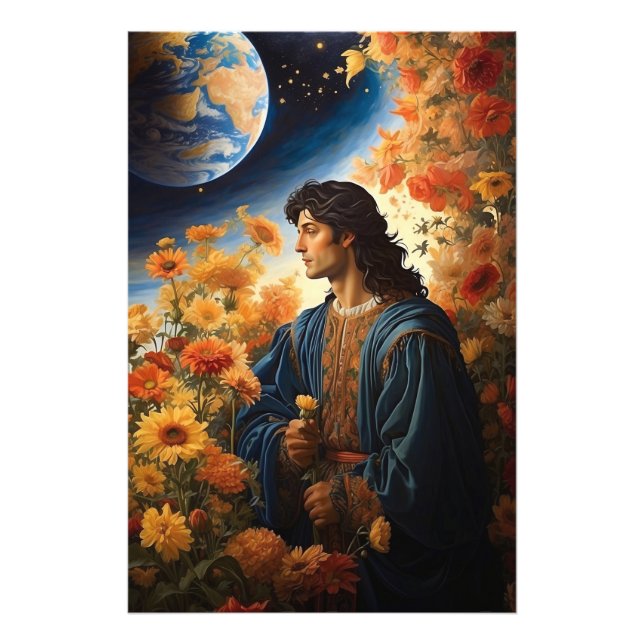 *~*  Space Universe Heal AP50 Young Man Photo Print (Front)