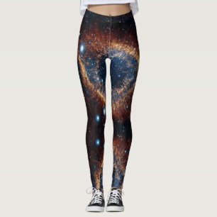 Space Universe Helix Nebula - Power Yoga Leggings