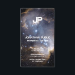 Space Universe Science Physics Monogrammed Plain Business Card<br><div class="desc">Space Universe Science Physics Monogrammed Plain Business Card.  Perfect for Physics,  Physical Science Teachers,  Instructors,  Science Education,  Science Fiction Writers,  Authors,  Novelists,  Movie Scriptwriters,  Producers,  Directors,  Managers.</div>