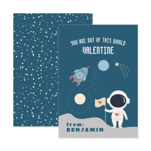 Space Valentine Note Card