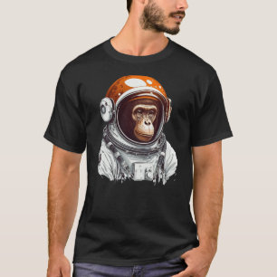 space vintage travel astronaut monkey astronaut T-Shirt