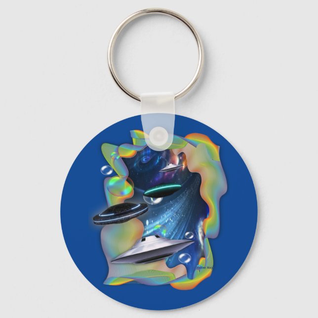 Space visitors  keychain (Front)
