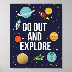 Space wall decor, Space wall decor poster