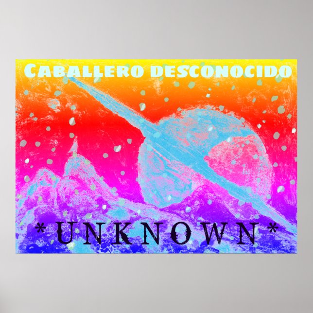Space Wanderer Unknown Movie Poster Art Print (Front)