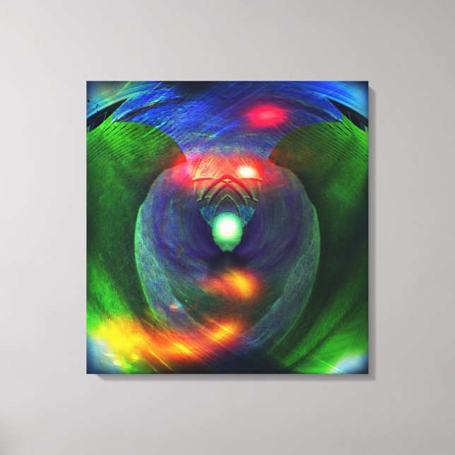 Space Wars / Bird Of Prey Wrapped Canvas Print (Front)