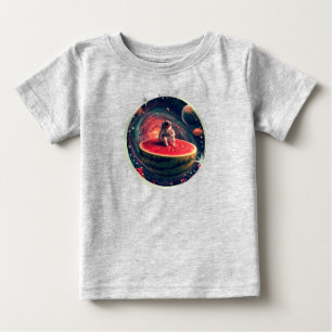 Space Watermelon Astronaut Baby T-Shirt