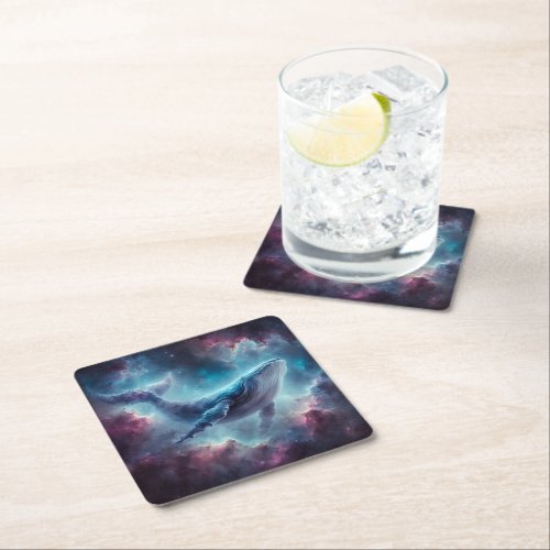 Space Whale Paper Coaster