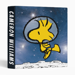 SPACE   Woodstock Astronaut 3 Ring Binder