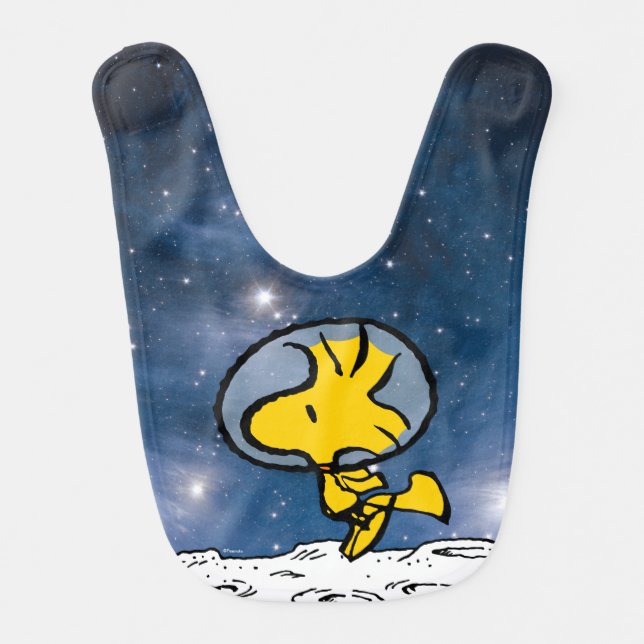 SPACE | Woodstock Astronaut Baby Bib (Front)