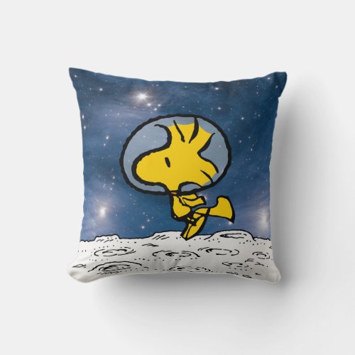 SPACE  Woodstock Astronaut Throw Pillow