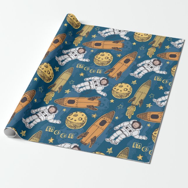 Space Wrapping Paper (Unrolled)