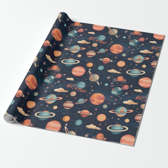 Space Wrapping paper (Unrolled)