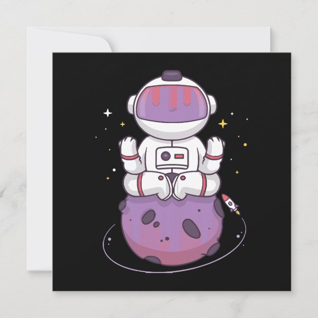 Space Yoga  Invitation (Front)