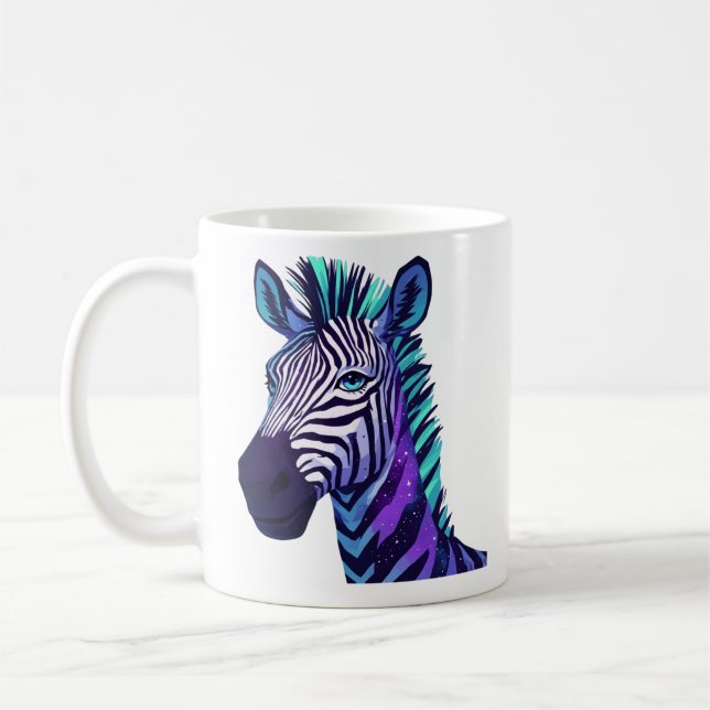 Space Zebra Coffee Mug (Left)
