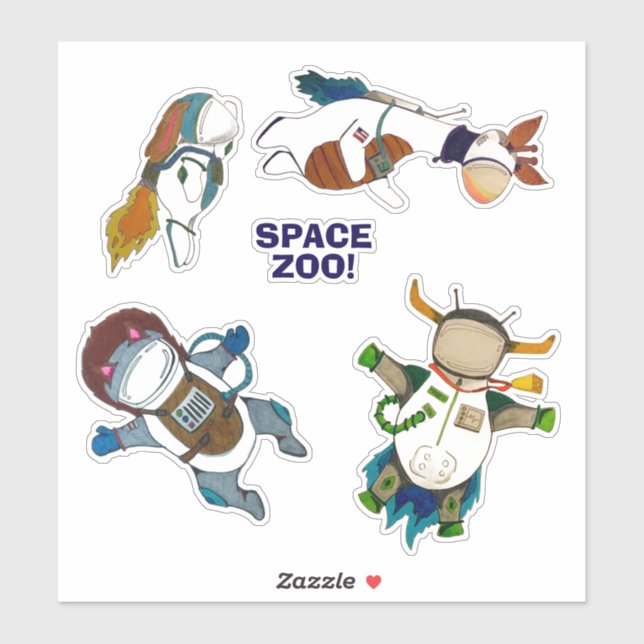 Space Zoo! Sticker (Sheet)