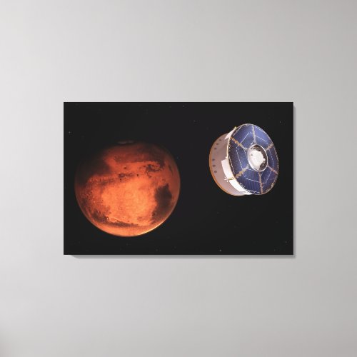 Spacecraft Carrying The Perseverance Rover Canvas Print