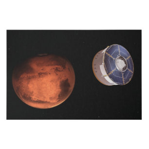 Spacecraft Carrying The Perseverance Rover Faux Canvas Print