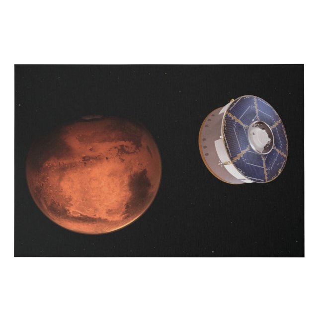 Spacecraft Carrying The Perseverance Rover Faux Canvas Print (Front)