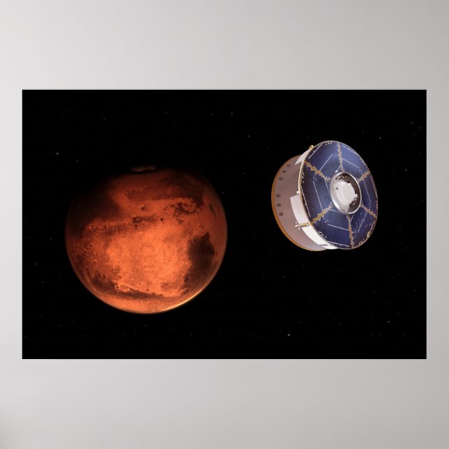 Spacecraft Carrying The Perseverance Rover Poster (Front)