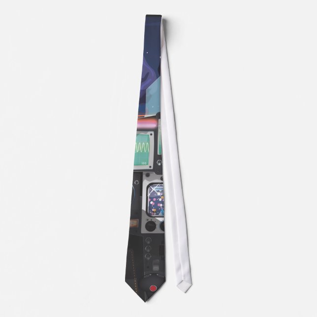 Spacecraft Console Neck Tie (Front)