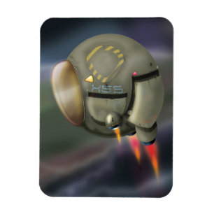 Spacecraft flying through a planet magnet