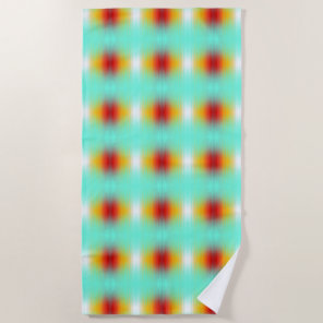 Spacecraft Reentry Plasma Field Colors Abstract  Beach Towel